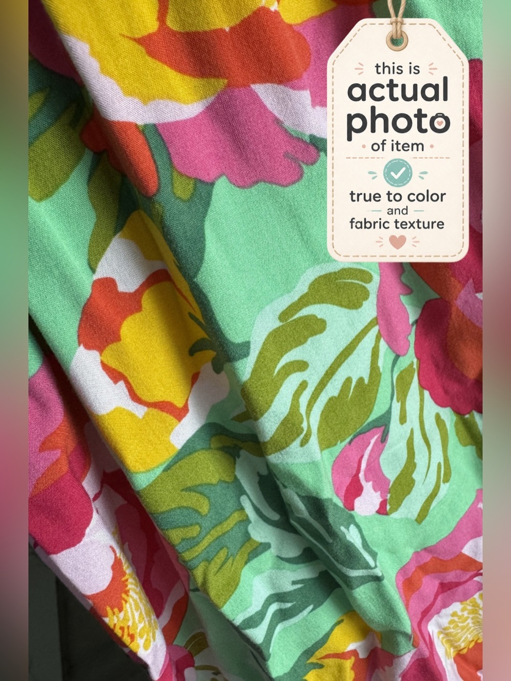 Abel the Label Floral Green Maxi Dress with Smocked Bodice - Picture 8 of 14